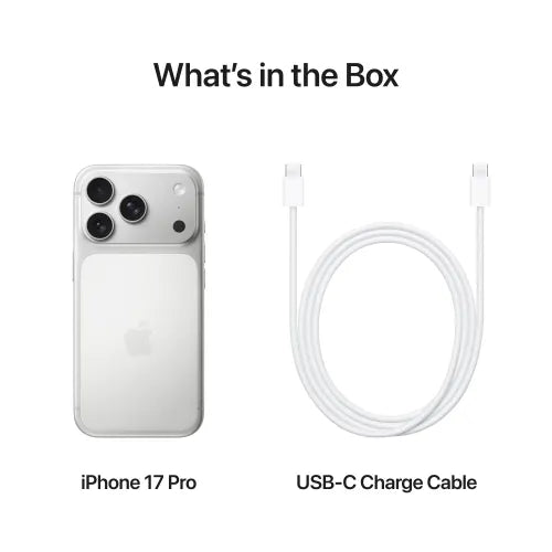 Apple iPhone 17 Pro (256GB Storage, Silver) – Titanium Design, Pro Camera System & A19 Performance