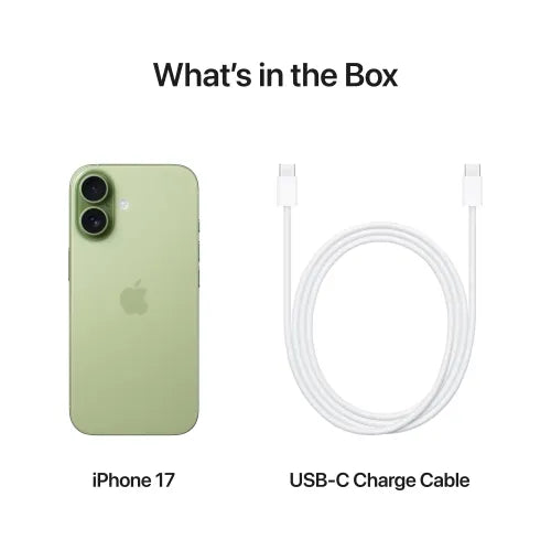Apple iPhone 17 (256GB, Sage) | A-Series Chip | Advanced Dual Camera | Super Retina Display | 5G Smartphone
