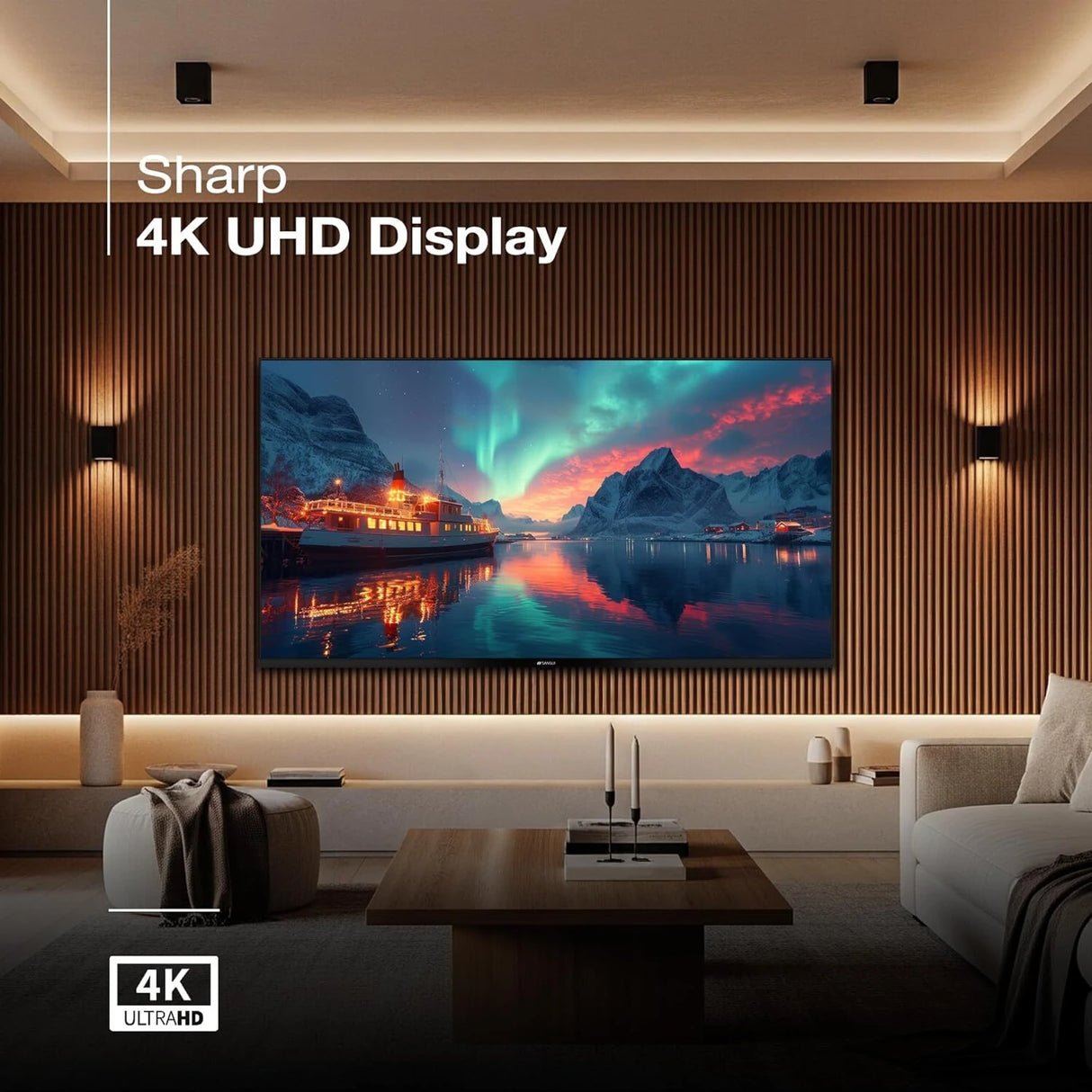 Sansui 55” (140 cm) 4K Ultra HD Smart Google TV (2025) | A+ IPS Panel | Dolby Audio | Filmmaker Mode | Model JSW55UG23