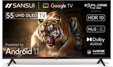 Sansui 55” (140 cm) 4K Ultra HD Smart Google TV (2025) | A+ IPS Panel | Dolby Audio | Filmmaker Mode | Model JSW55UG23