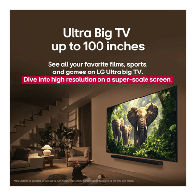 LG 55QNED8GA6A 55 Inch 4K QNED MiniLED Smart TV (2025 Model) with α8 AI Processor Gen2, Dolby Vision & Atmos, 144Hz VRR, webOS 25