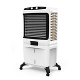 Hindware Smart Appliances Powerstorm 125L Desert Air Cooler High Air Delivery, Honeycomb Pads, motorized air flow control, Complete Shut Louvers, Castor wheels & Inverter Compatible (Black & White)