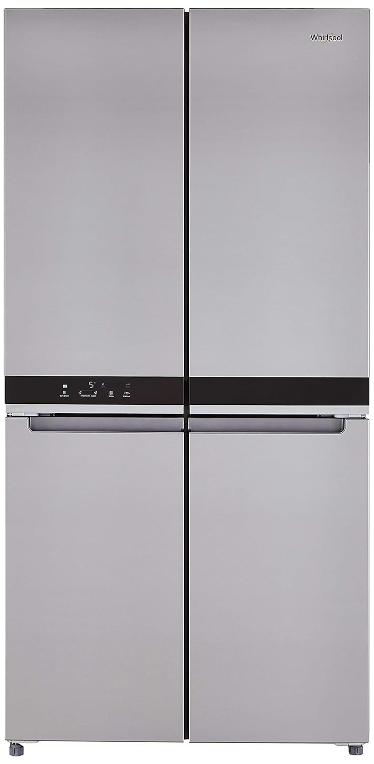 Whirlpool 677 L Inverter Frost-Free Multi-Door Refrigerator (WS QUATRO 677 SATURN STEEL, Saturn Steel W.POOL REF 20946)