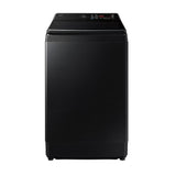 Samsung 12 kg 5 Star AI Wash Top Load Washing Machine with Heater, Eco Bubble, BubbleStorm, Dual Storm Pulsator, Soft Close Lid, Black Caviar (WA80F12B6B, 2025 Model)