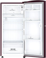 Midea 1 Star 170L Direct Cool Single Door Refrigerator  (MDRD170D1HPCW, Wine Flower)