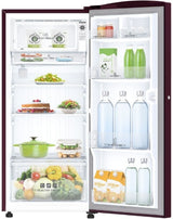 Midea 1 Star 170L Direct Cool Single Door Refrigerator  (MDRD170D1HPCW, Wine Flower)
