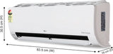 LG 1.5 Ton 3 Star DUAL Inverter Split AC (ASNQ18LNXE-IND, 4-in-1 Convertible, Copper)