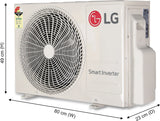 LG 1.5 Ton 3 Star DUAL Inverter Split AC (ASNQ18LNXE-IND, 4-in-1 Convertible, Copper)