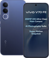 Vivo V70 FE 8GB/128GB | Dimensity 7300, 50MP OIS Camera, 6500mAh Battery, 90W, Marina Blue