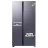 Samsung 653L Convertible 5-in-1 Side by Side with Wifi, SmartThings & AI (RS76CG8103S9HL, Refined Inox)