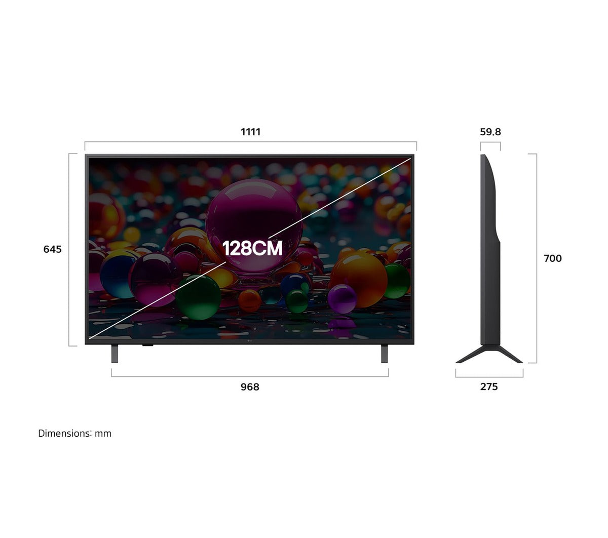LG 126 cm (50) 4K UHD AI TV), α7 AI Processor Gen8, FILMMAKER MODE™, with Dolby Atmos  (50UA83006LA) 2025