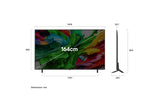 LG 164cm (65) 4K QNED 8GA MiniLED Smart TV with α8 AI Processor 4K Gen2, FILMMAKER MODE ™, AI Picture Pro with Dolby Vision & Atmos (65QNED8GA6A) 2025
