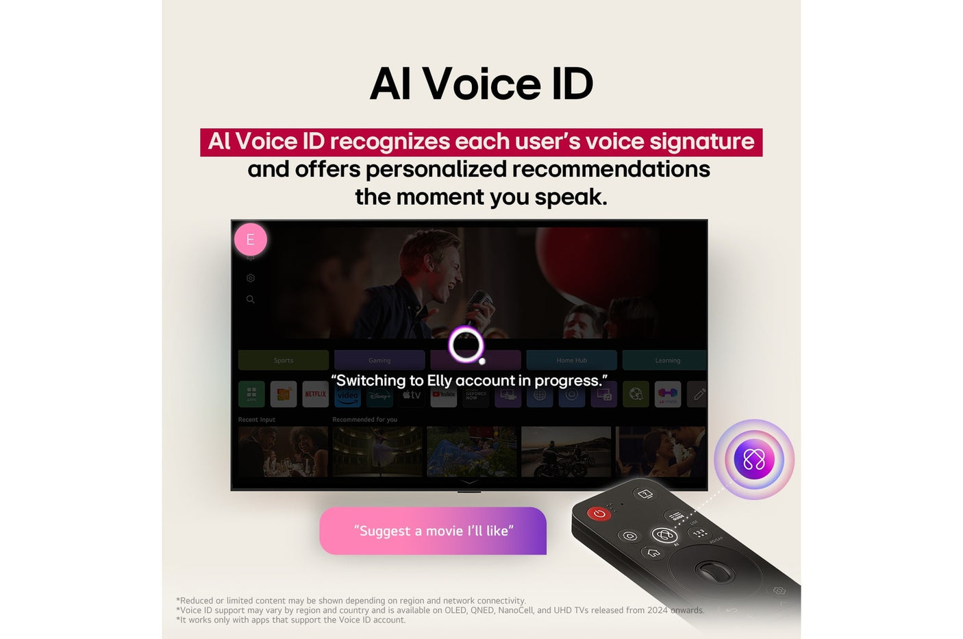 LG 164cm (65) 4K QNED 8GA MiniLED Smart TV with α8 AI Processor 4K Gen2, FILMMAKER MODE ™, AI Picture Pro with Dolby Vision & Atmos (65QNED8GA6A) 2025