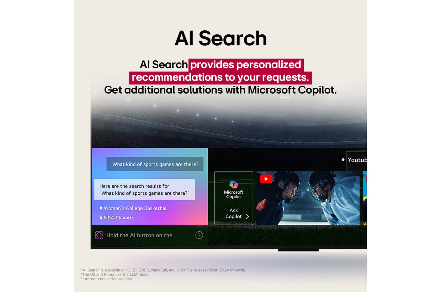 LG 164cm (65) 4K QNED 8GA MiniLED Smart TV with α8 AI Processor 4K Gen2, FILMMAKER MODE ™, AI Picture Pro with Dolby Vision & Atmos (65QNED8GA6A) 2025