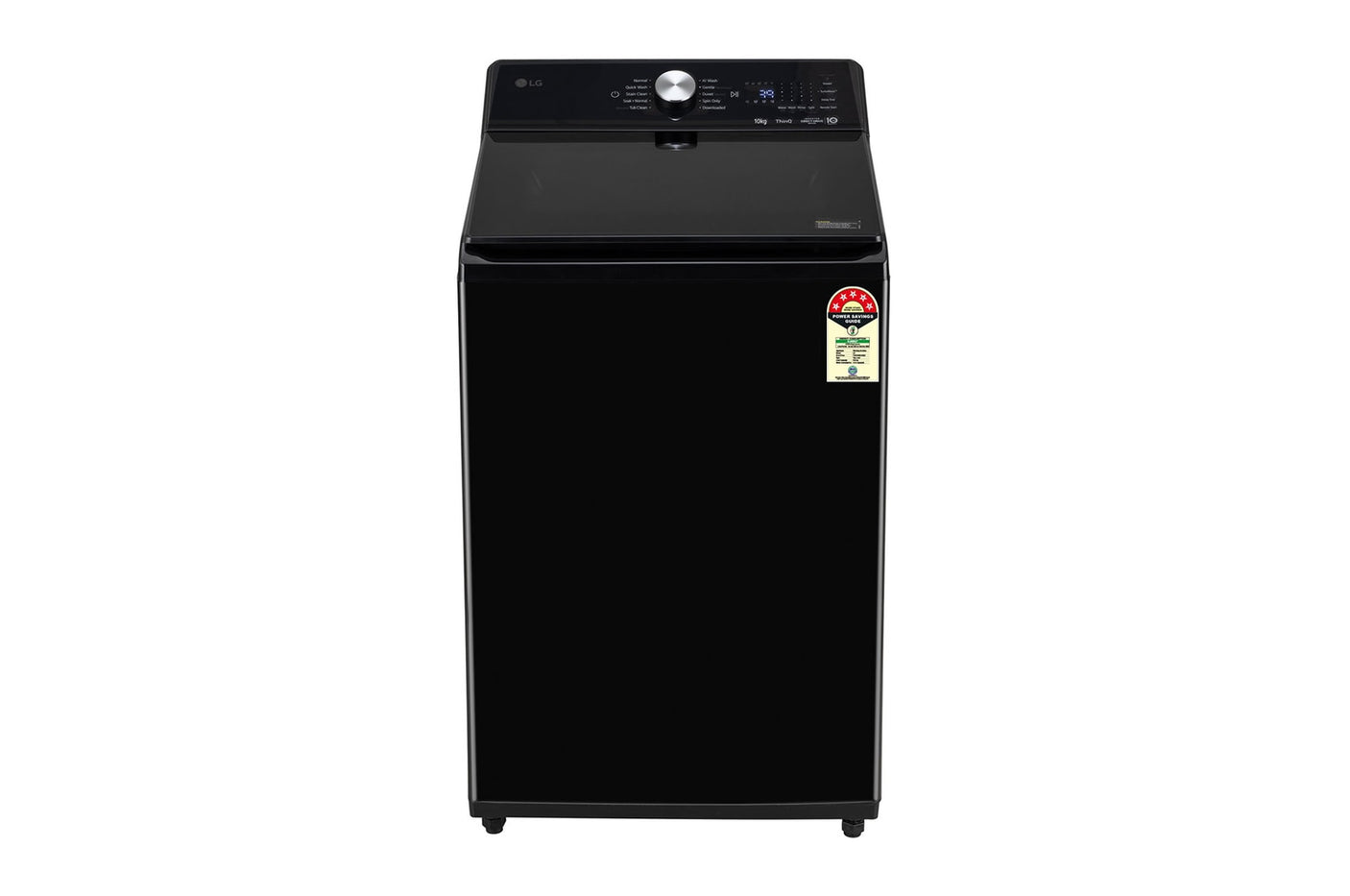 LG 10Kg Top Load Washing Machine, In-Built Heater, TurboWash™, AI Direct Drive™, Onyx Black TX510SWO