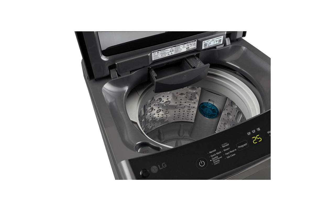 LG 7 kg 5 Star Inverter Fully Automatic Top Load Washing Machine (Smart Diagnosis, Middle Black,T70VBMB4ZD)