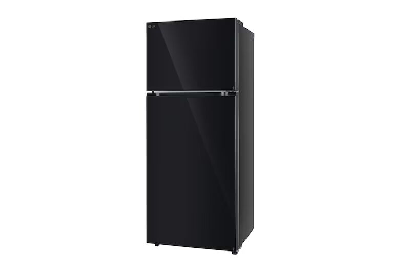 LG 343L 2 Star Double Door Refrigerator, Convertible, Smart Diagnosis™, Black Mirror Finish, GL-S382SBMY