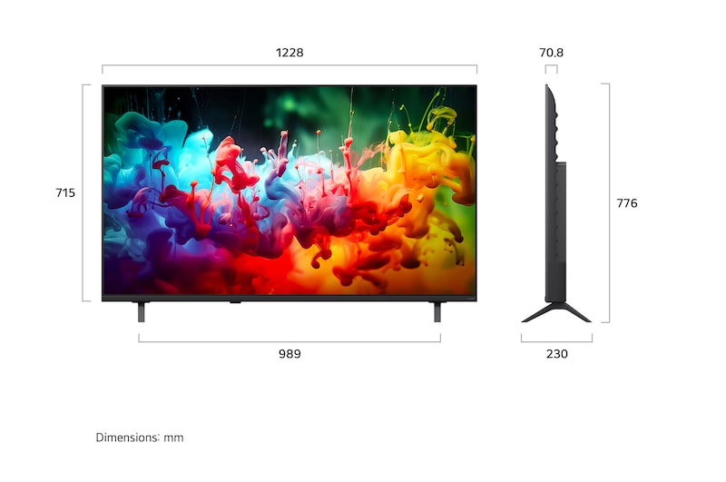 LG OLED C6 dimensions reference