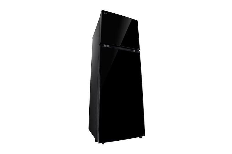 LG 343L 2 Star Double Door Refrigerator, Convertible, Smart Diagnosis™, Black Mirror Finish, GL-S382SBMY
