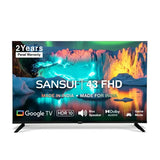 Sansui 2K Series 109cm (43 Inch) Full HD Smart LED TV - HDR10/HLG, Noise Reduction, Dolby Audio, Screen Sharing, Surround Sound, Google Assistant, JSW43FHG5