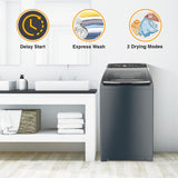 Whirlpool 8.5 Kg 5 Star StainWash Fully-Automatic Top Loading Washing Machine-Built In Heater Grey  (31639)