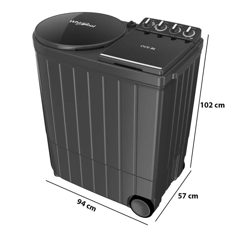 Whirlpool 11Kg Semi-Automatic Top Loading Washing Machine (ACE XL 11 DMIX GRAPHITE GREY)