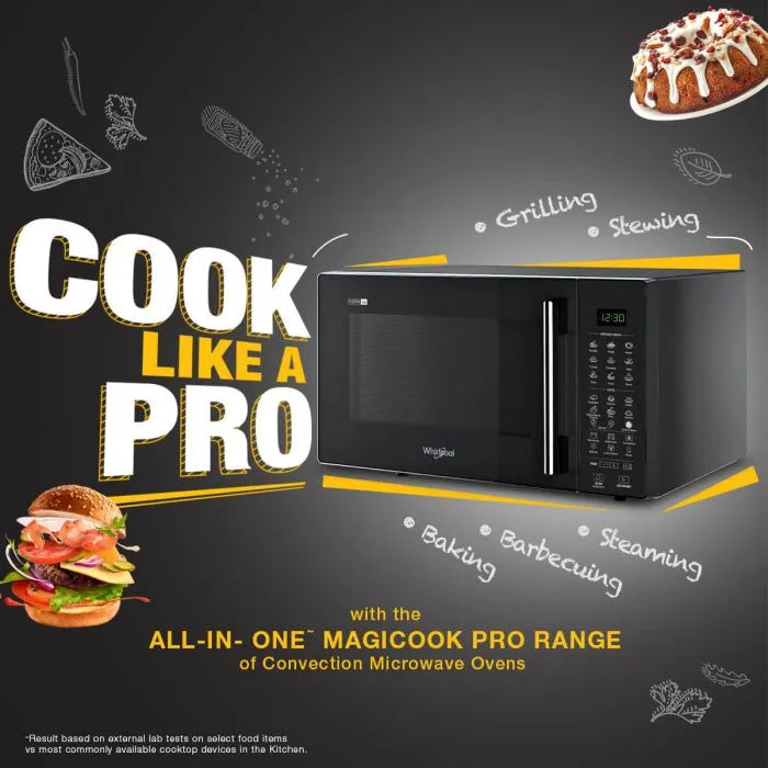 Whirlpool 20L Convection Microwave (MAGICOOK PRO 22CE BLACK) (W.POOL MW 50051)