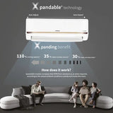 Hitachi 1 Ton 3 Star Inverter Split AC | 100% Copper | ice Clean Technology | 4 Way Swing | Xpandable+ (iZen 3400SXL, RAS.G312PCBISS | White) 2025 Model