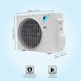 Top Air Conditioner: Daikin 1T 3 Star Split AC - Copper, PM 2.5 Filter, White.