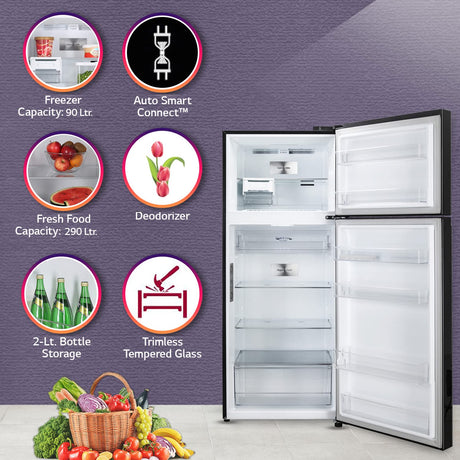 Refrigerator Excellence: LG 423L Wi-Fi Double Door Fridge, 3 Star, Frost-Free
