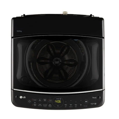 Washer Excellence: LG 10.0kg Inverter Wi-Fi Top Load Washer (Platinum Black)