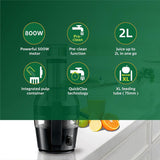 Philips HR1855 Viva Collection Juicer: Ink Black, the perfect juicer for fresh, homemade delights.
