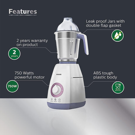 Elevate your kitchen with the best stand mixer: Philips HL7701/00 750W Mixer Grinder.